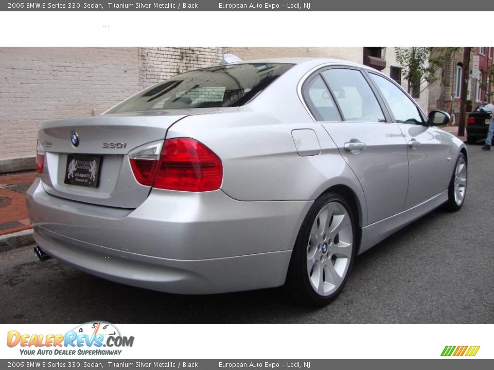 2006 BMW 3 Series 330i Sedan Titanium Silver Metallic / Black Photo #3
