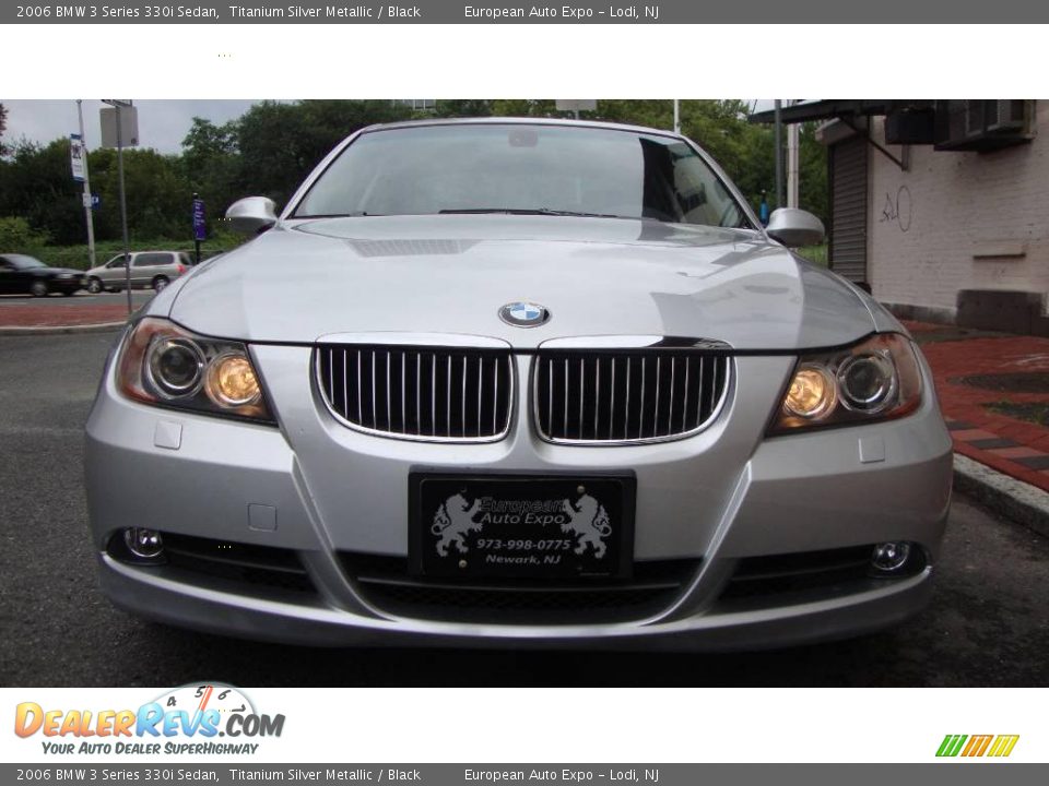 2006 BMW 3 Series 330i Sedan Titanium Silver Metallic / Black Photo #7