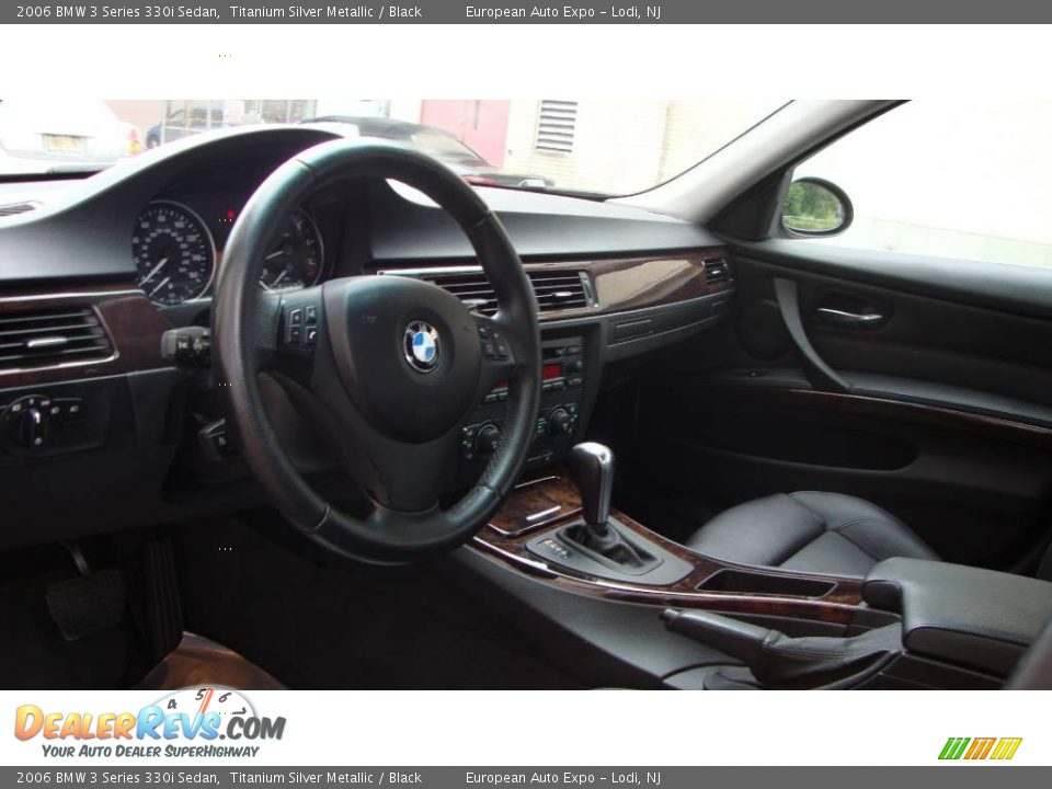 2006 BMW 3 Series 330i Sedan Titanium Silver Metallic / Black Photo #8