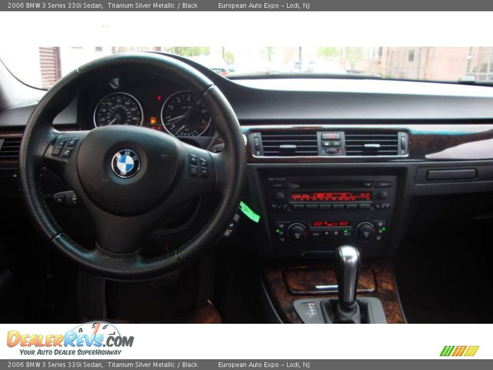 2006 BMW 3 Series 330i Sedan Titanium Silver Metallic / Black Photo #16