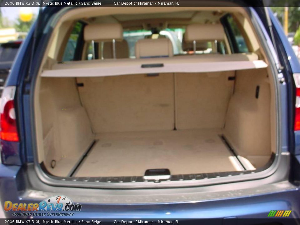 2006 BMW X3 3.0i Mystic Blue Metallic / Sand Beige Photo #5