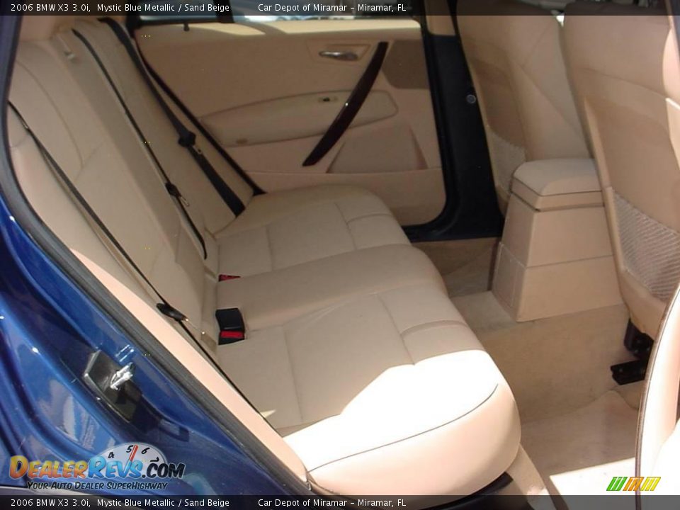 2006 BMW X3 3.0i Mystic Blue Metallic / Sand Beige Photo #12
