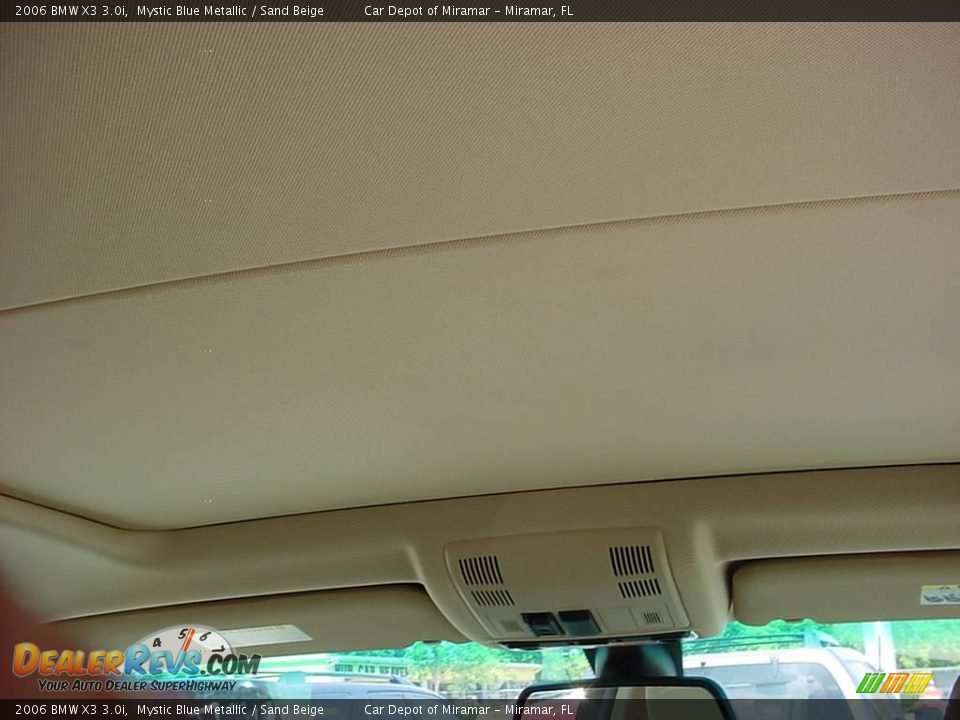 2006 BMW X3 3.0i Mystic Blue Metallic / Sand Beige Photo #13