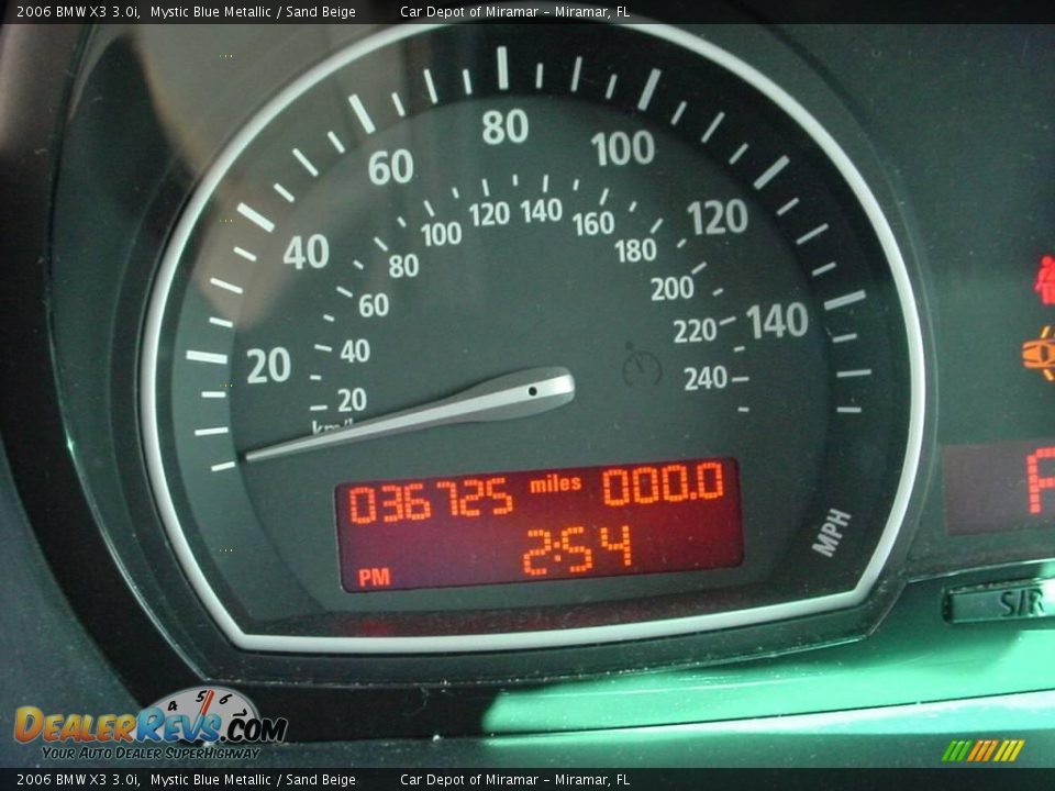 2006 BMW X3 3.0i Mystic Blue Metallic / Sand Beige Photo #17