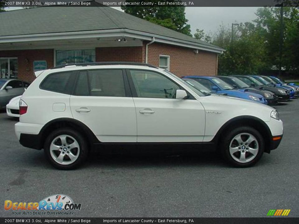 2007 BMW X3 3.0si Alpine White / Sand Beige Photo #2