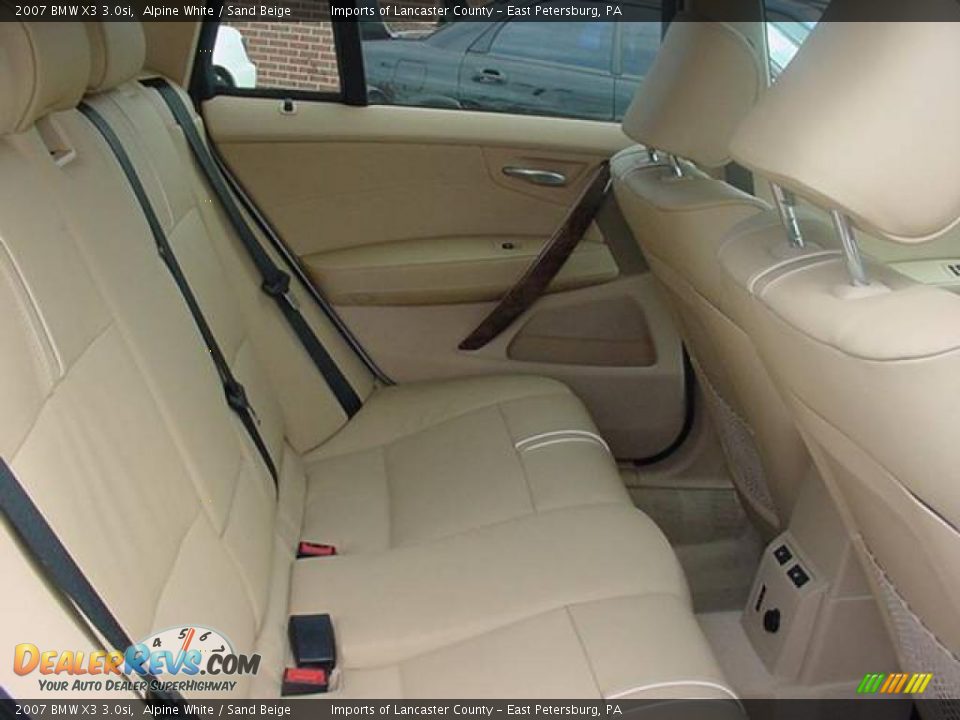 2007 BMW X3 3.0si Alpine White / Sand Beige Photo #10