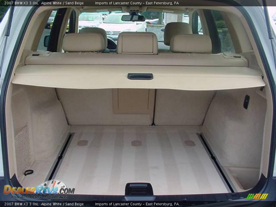 2007 BMW X3 3.0si Alpine White / Sand Beige Photo #11