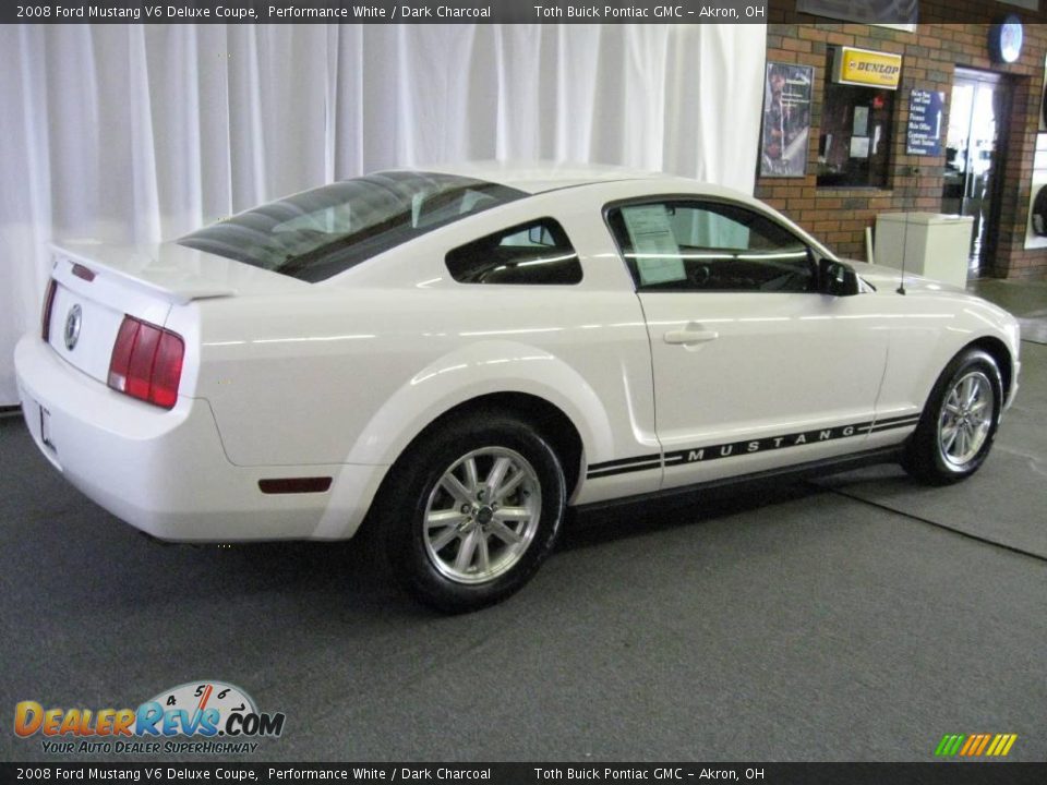 2008 Ford Mustang V6 Deluxe Coupe Performance White / Dark Charcoal Photo #3