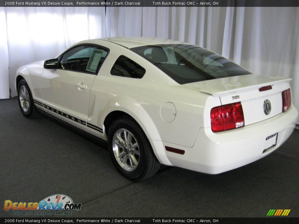 2008 Ford Mustang V6 Deluxe Coupe Performance White / Dark Charcoal Photo #4
