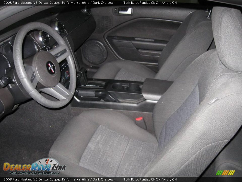 2008 Ford Mustang V6 Deluxe Coupe Performance White / Dark Charcoal Photo #7