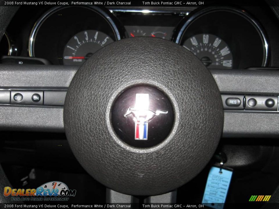 2008 Ford Mustang V6 Deluxe Coupe Performance White / Dark Charcoal Photo #10
