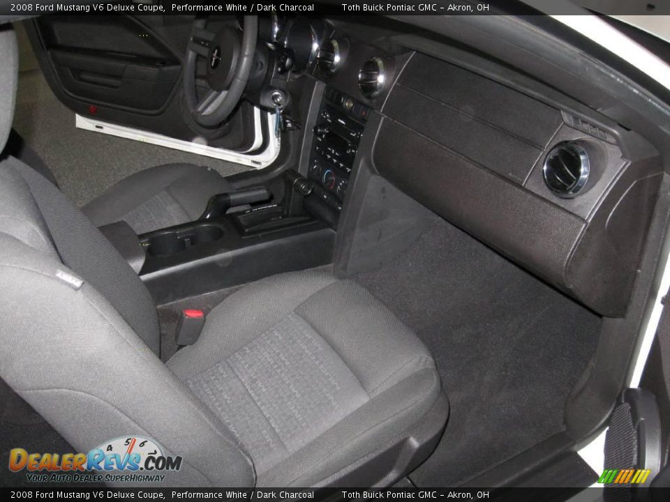 2008 Ford Mustang V6 Deluxe Coupe Performance White / Dark Charcoal Photo #16