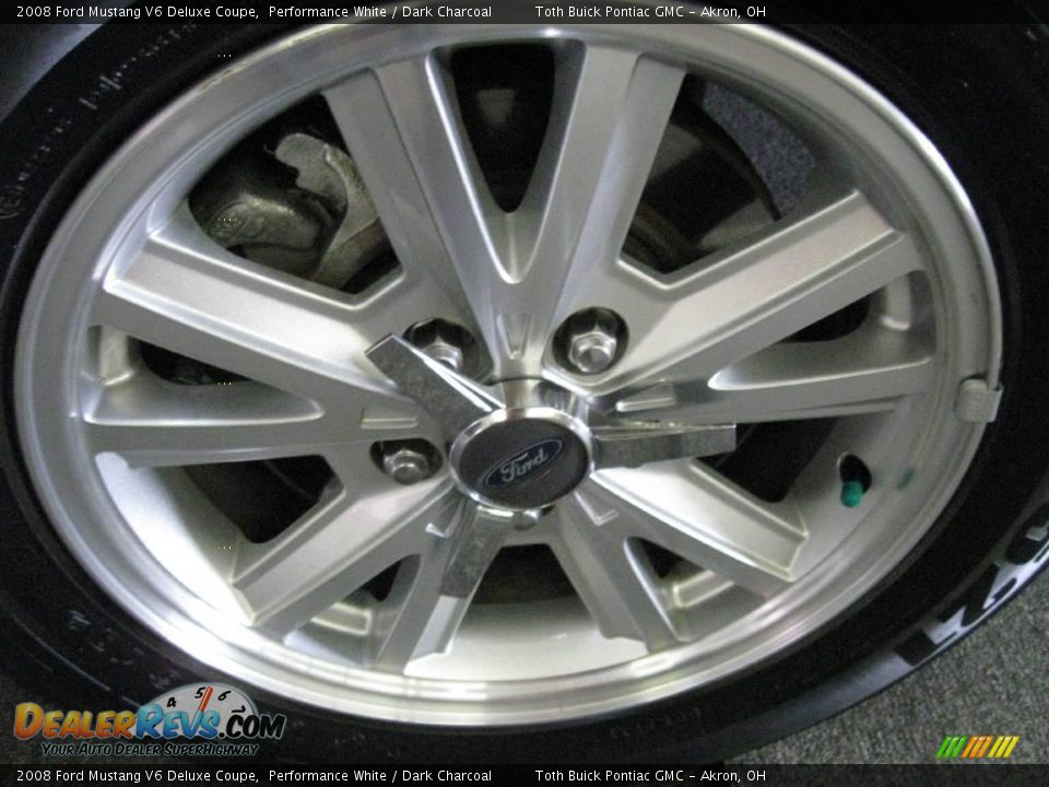 2008 Ford Mustang V6 Deluxe Coupe Performance White / Dark Charcoal Photo #19