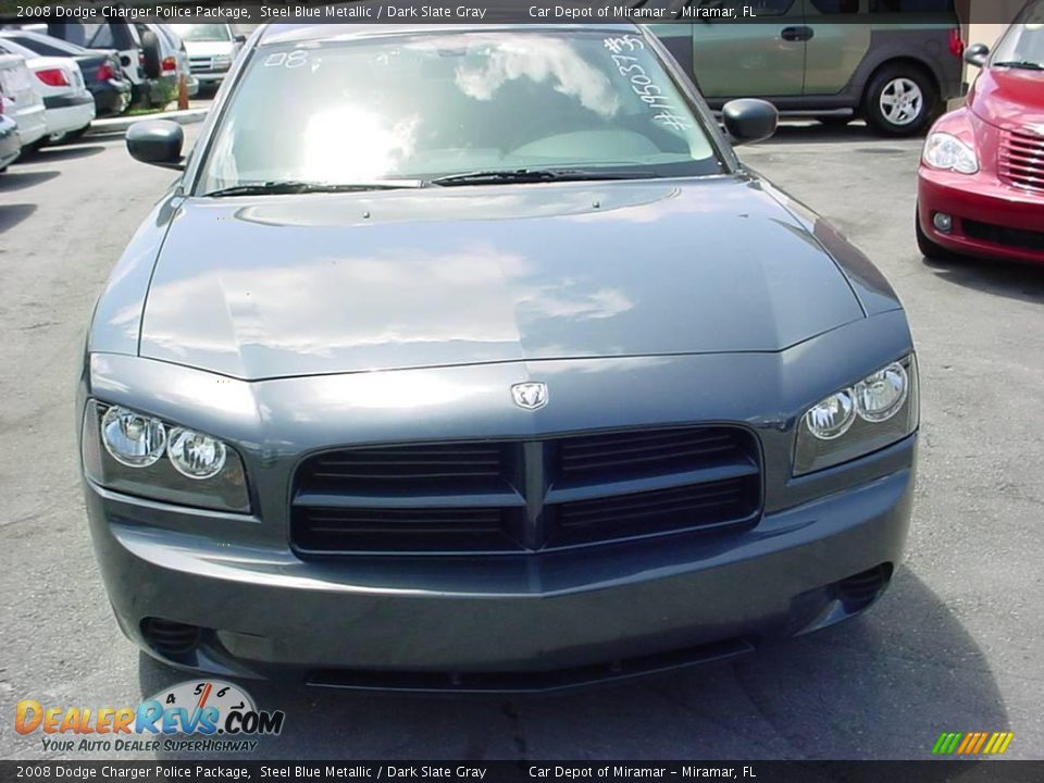 2008 Dodge Charger Police Package Steel Blue Metallic / Dark Slate Gray Photo #8