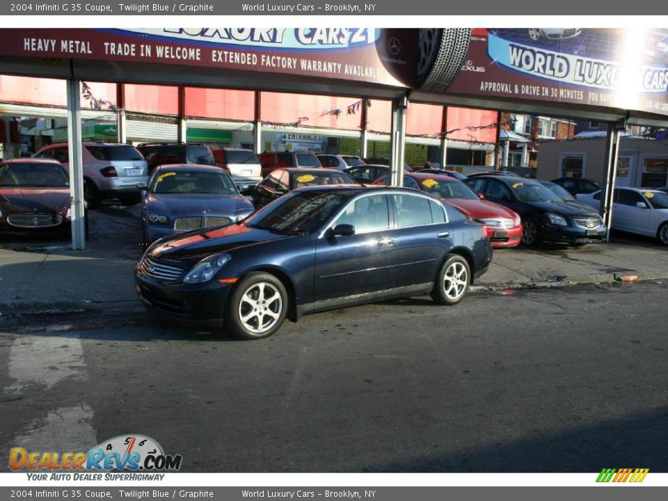 2004 Infiniti G 35 Coupe Twilight Blue / Graphite Photo #1