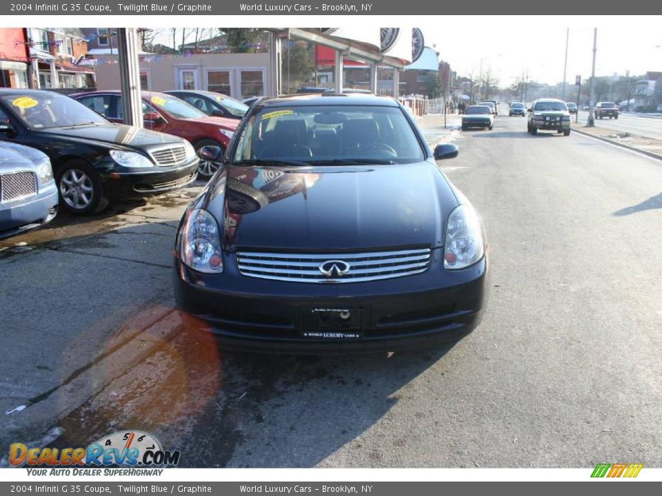 2004 Infiniti G 35 Coupe Twilight Blue / Graphite Photo #3