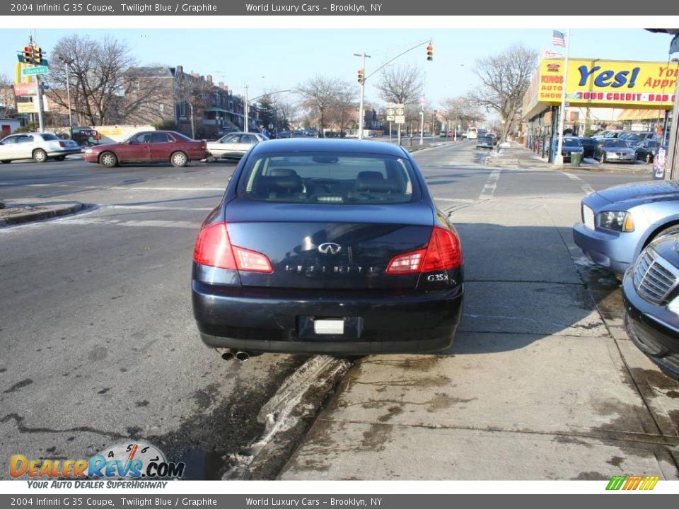 2004 Infiniti G 35 Coupe Twilight Blue / Graphite Photo #5