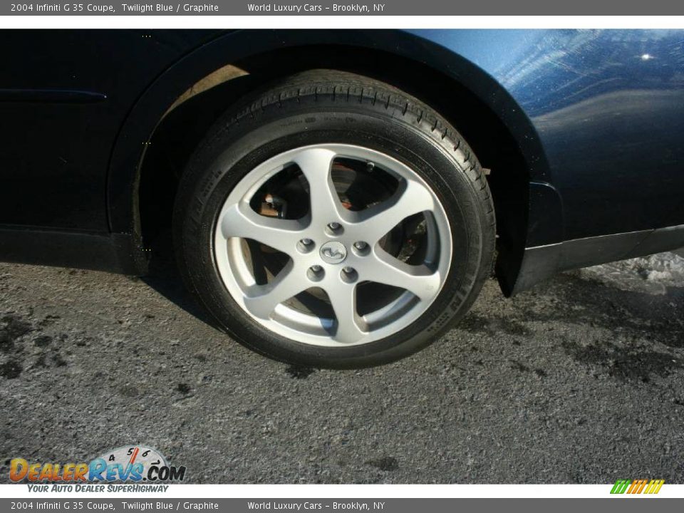 2004 Infiniti G 35 Coupe Twilight Blue / Graphite Photo #7