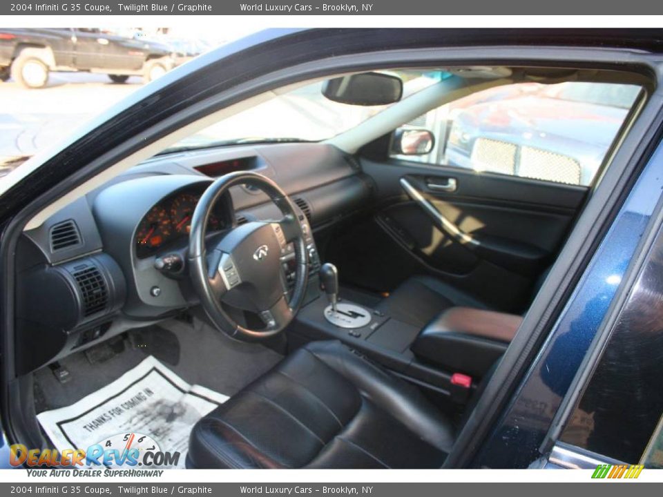 2004 Infiniti G 35 Coupe Twilight Blue / Graphite Photo #8
