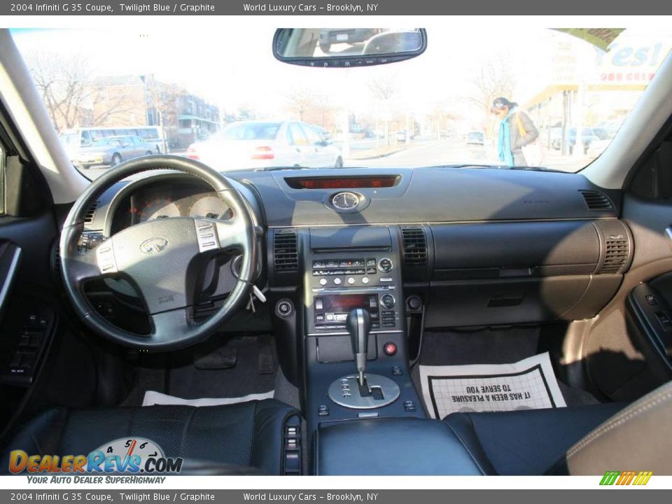 2004 Infiniti G 35 Coupe Twilight Blue / Graphite Photo #11