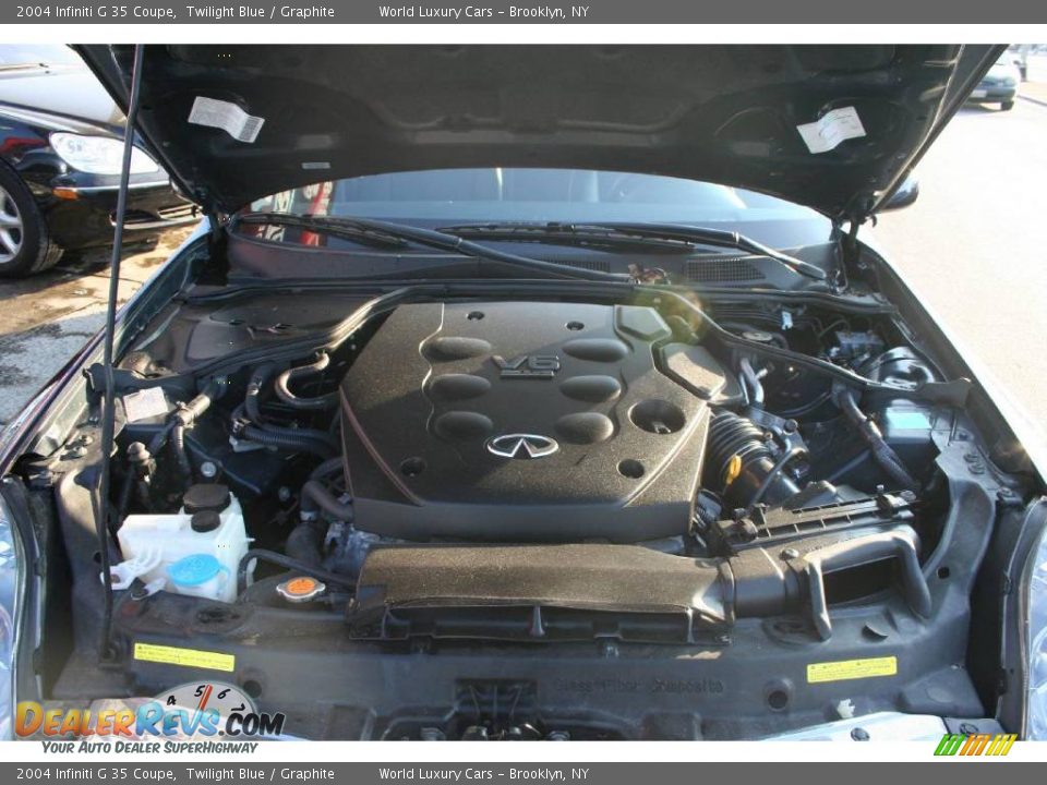 2004 Infiniti G 35 Coupe Twilight Blue / Graphite Photo #12