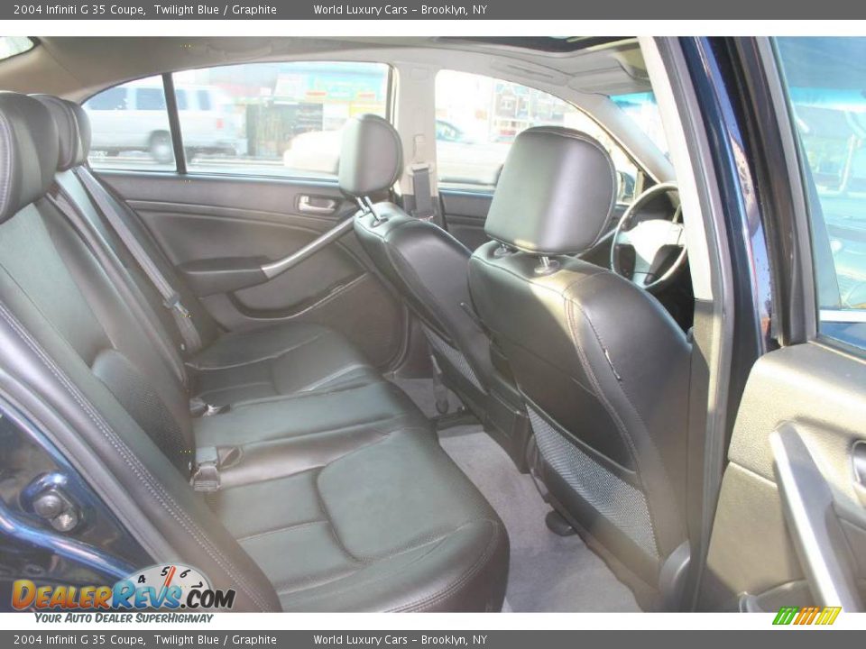 2004 Infiniti G 35 Coupe Twilight Blue / Graphite Photo #13