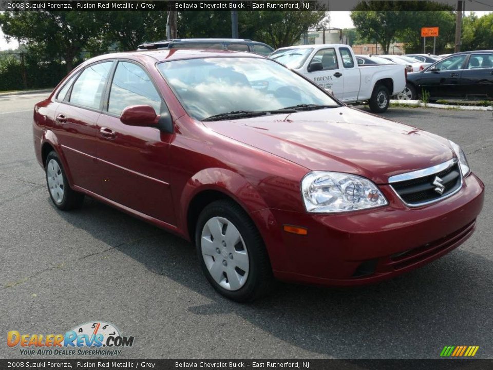 2008 Suzuki Forenza Fusion Red Metallic / Grey Photo #3