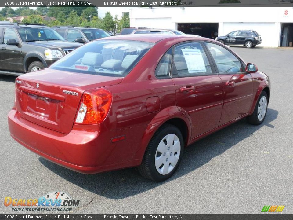 2008 Suzuki Forenza Fusion Red Metallic / Grey Photo #4