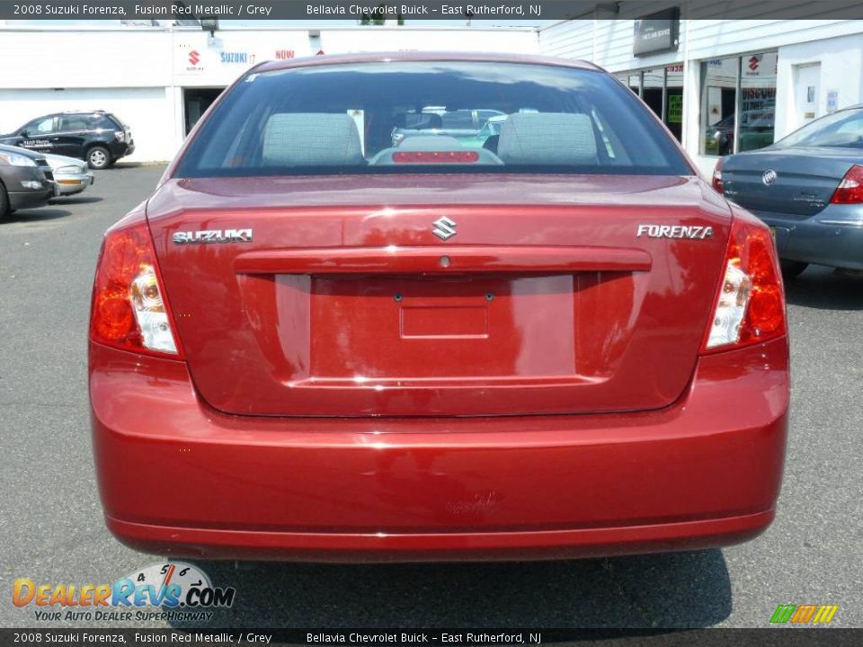 2008 Suzuki Forenza Fusion Red Metallic / Grey Photo #5