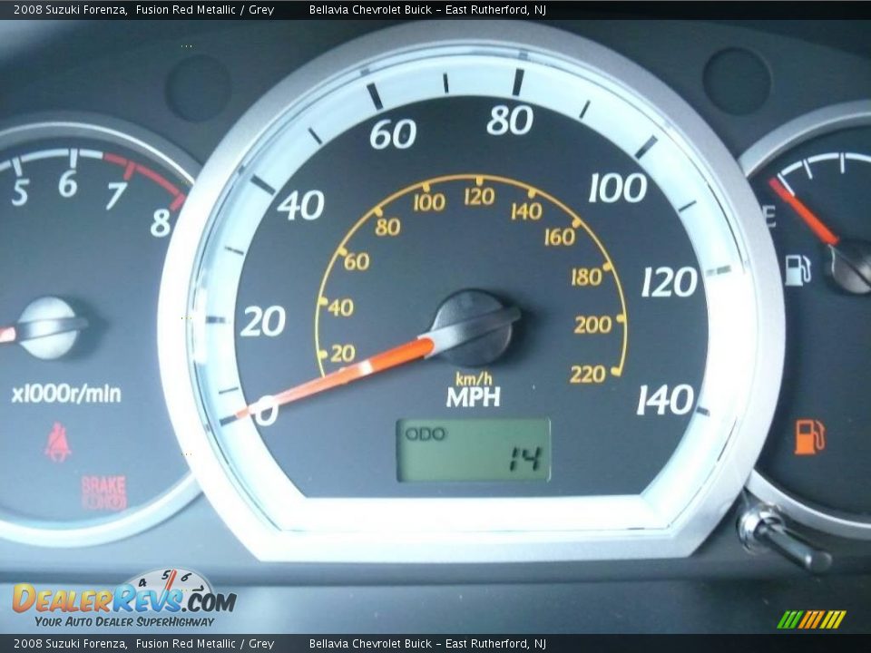 2008 Suzuki Forenza Fusion Red Metallic / Grey Photo #11
