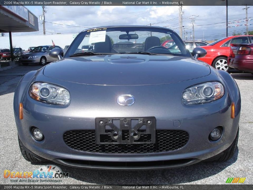 2006 Mazda MX-5 Miata Sport Roadster Galaxy Gray Metallic / Black Photo #3