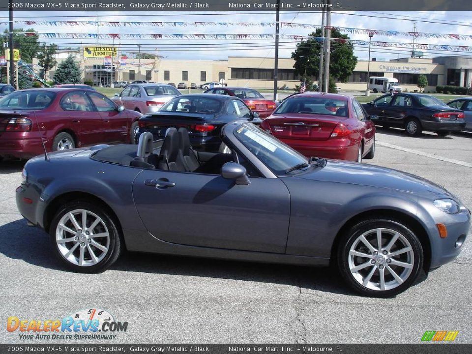 2006 Mazda MX-5 Miata Sport Roadster Galaxy Gray Metallic / Black Photo #5