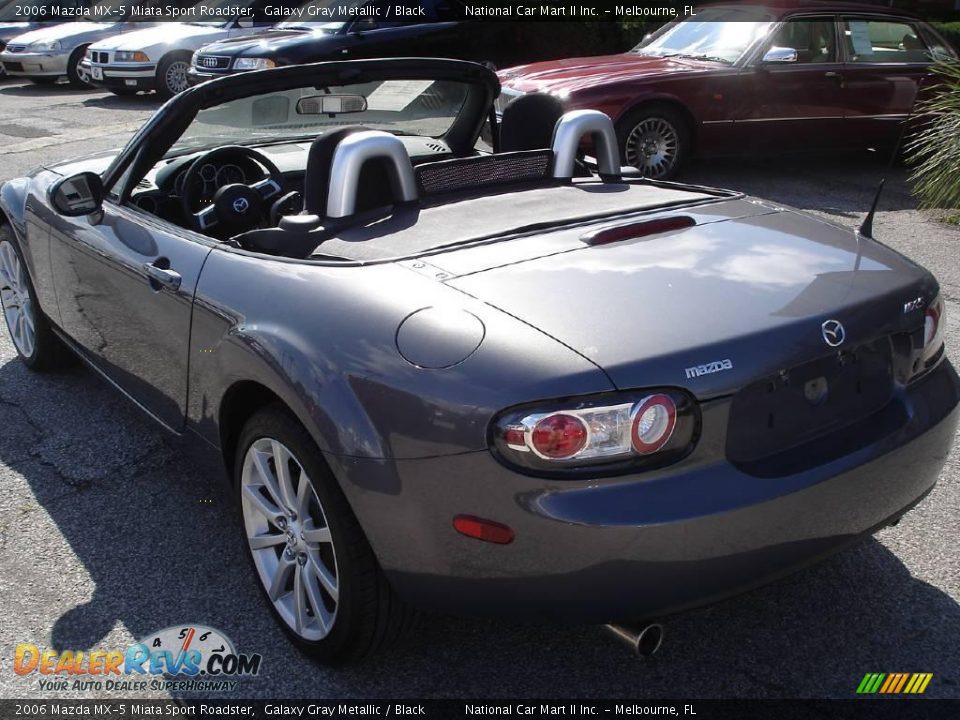 2006 Mazda MX-5 Miata Sport Roadster Galaxy Gray Metallic / Black Photo #8