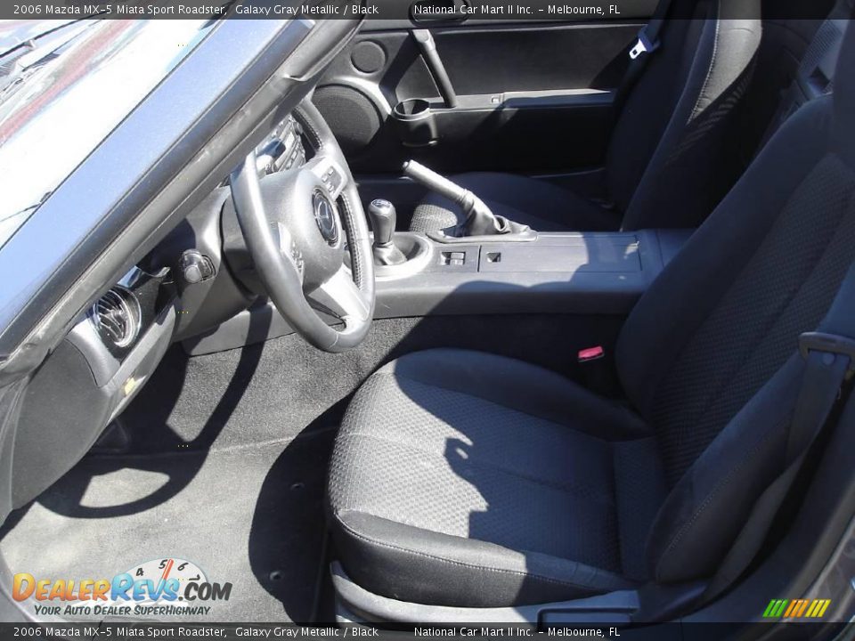 2006 Mazda MX-5 Miata Sport Roadster Galaxy Gray Metallic / Black Photo #11