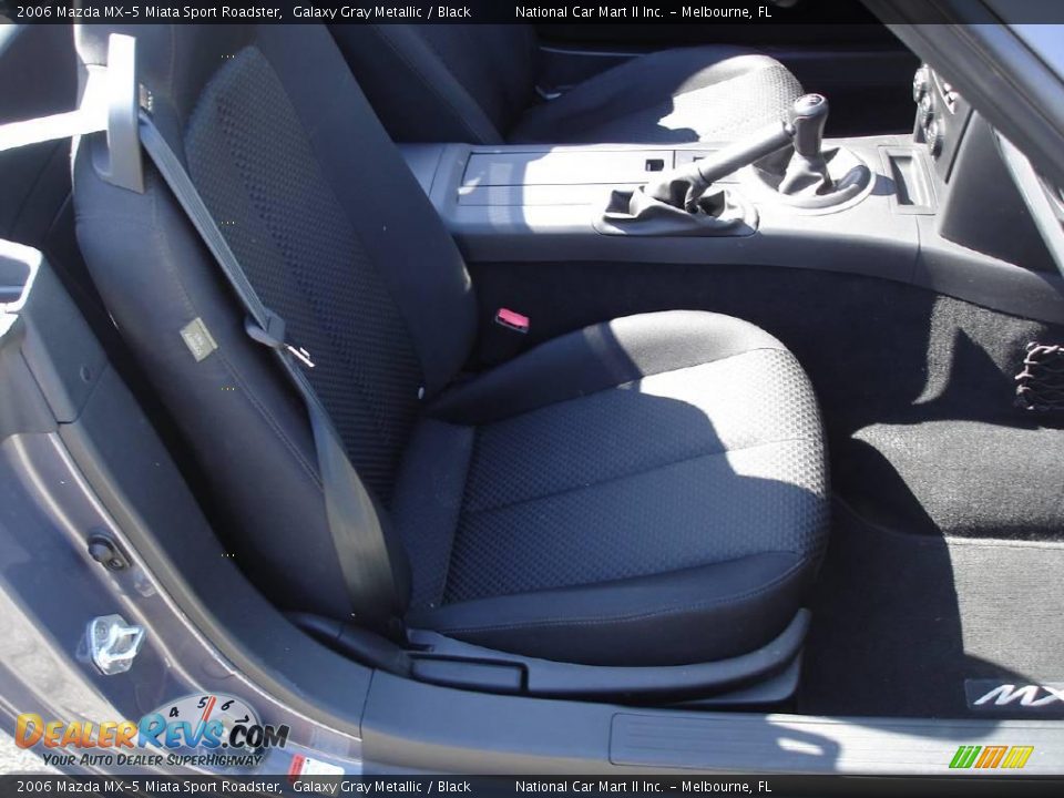 2006 Mazda MX-5 Miata Sport Roadster Galaxy Gray Metallic / Black Photo #21