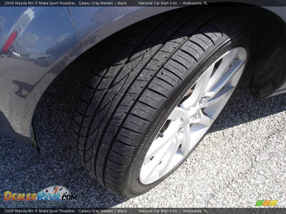 2006 Mazda MX-5 Miata Sport Roadster Galaxy Gray Metallic / Black Photo #23
