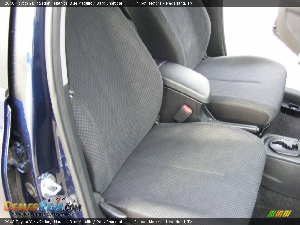 2008 Toyota Yaris Sedan Nautical Blue Metallic / Dark Charcoal Photo #12