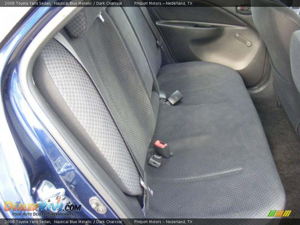 2008 Toyota Yaris Sedan Nautical Blue Metallic / Dark Charcoal Photo #14