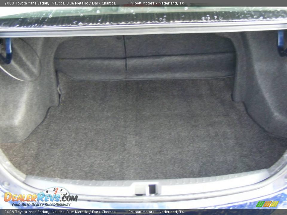 2008 Toyota Yaris Sedan Nautical Blue Metallic / Dark Charcoal Photo #15