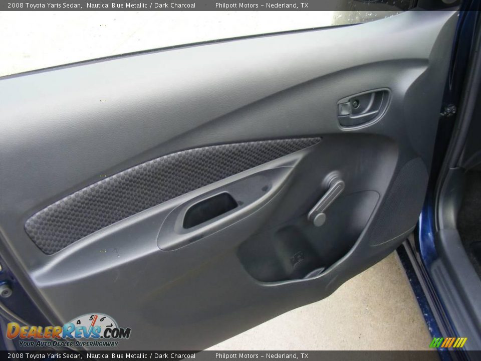 2008 Toyota Yaris Sedan Nautical Blue Metallic / Dark Charcoal Photo #18