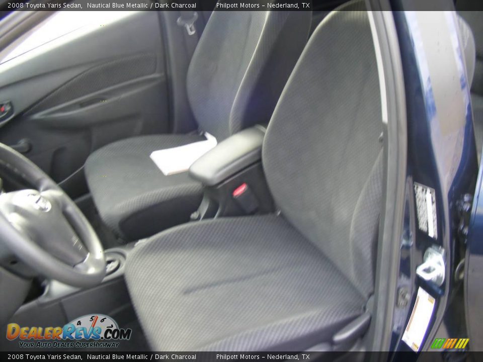 2008 Toyota Yaris Sedan Nautical Blue Metallic / Dark Charcoal Photo #19