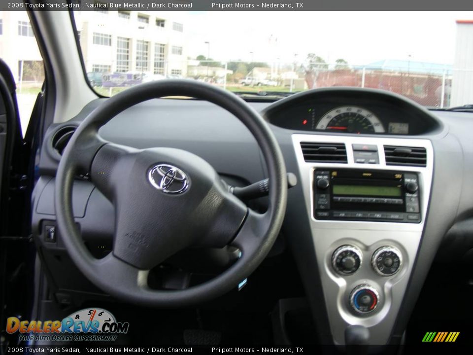 2008 Toyota Yaris Sedan Nautical Blue Metallic / Dark Charcoal Photo #20