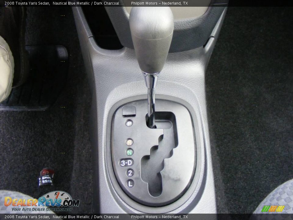 2008 Toyota Yaris Sedan Nautical Blue Metallic / Dark Charcoal Photo #21