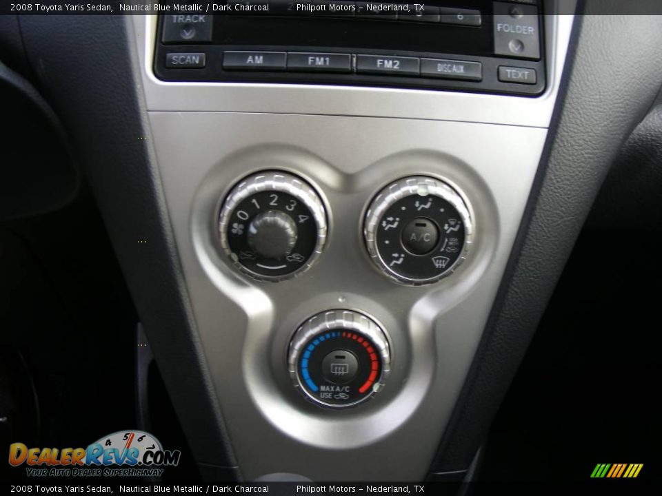 2008 Toyota Yaris Sedan Nautical Blue Metallic / Dark Charcoal Photo #22