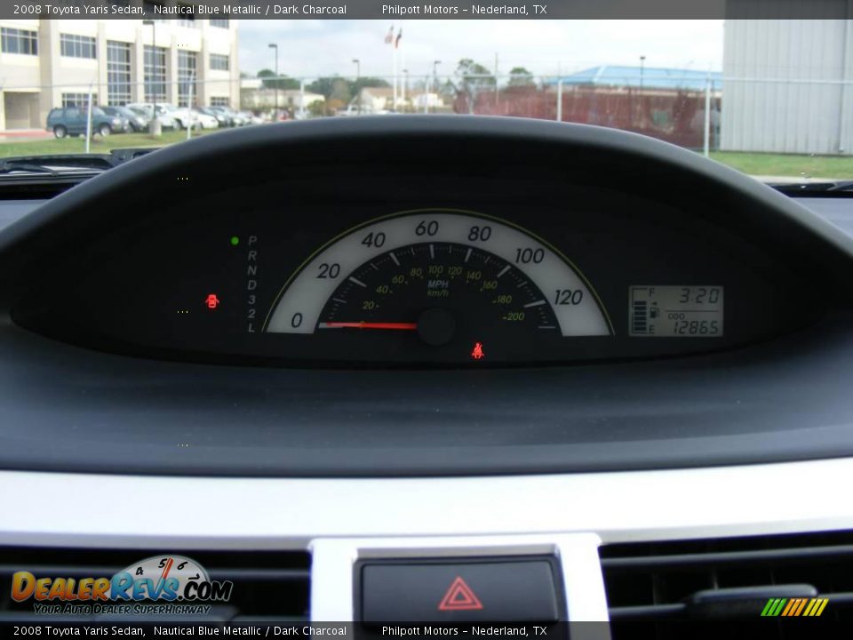 2008 Toyota Yaris Sedan Nautical Blue Metallic / Dark Charcoal Photo #24