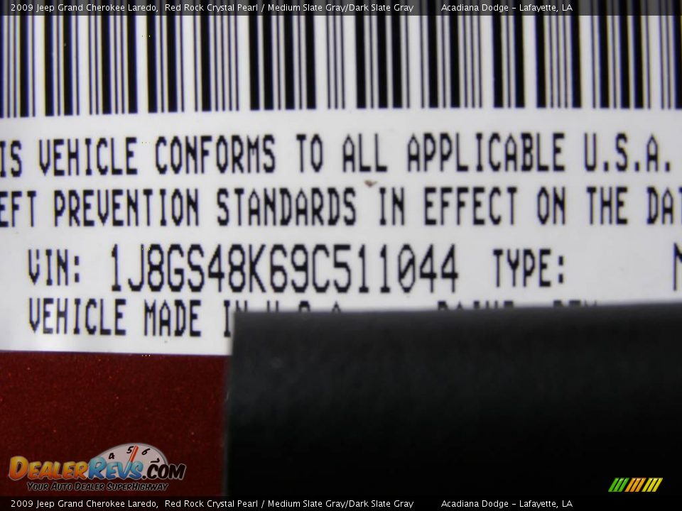 2009 Jeep Grand Cherokee Laredo Red Rock Crystal Pearl / Medium Slate Gray/Dark Slate Gray Photo #13