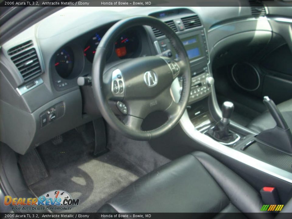 2006 Acura TL 3.2 Anthracite Metallic / Ebony Photo #11