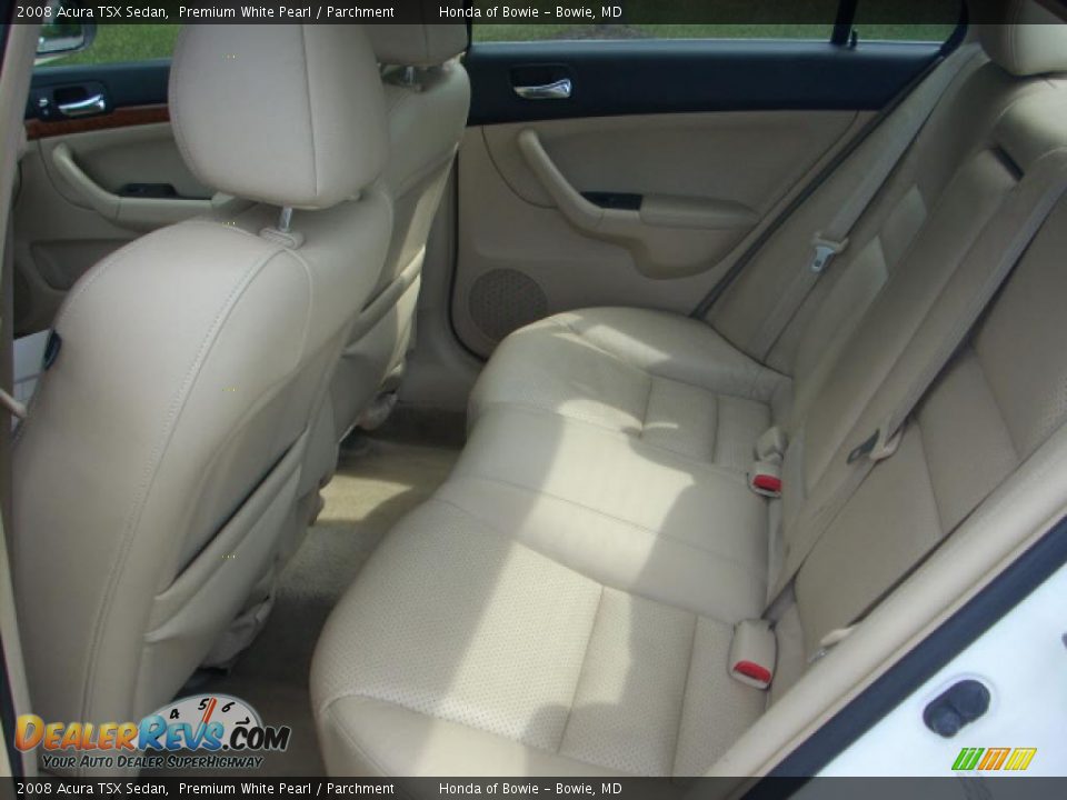 2008 Acura TSX Sedan Premium White Pearl / Parchment Photo #12