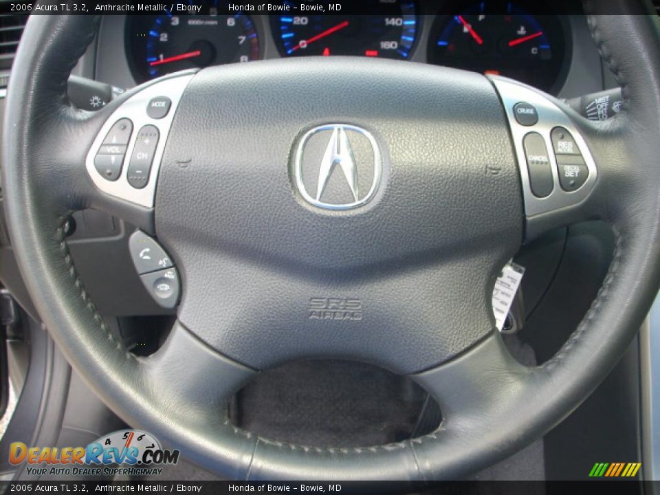2006 Acura TL 3.2 Anthracite Metallic / Ebony Photo #17