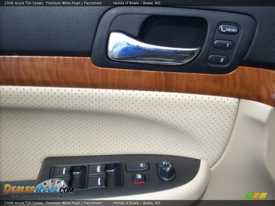 2008 Acura TSX Sedan Premium White Pearl / Parchment Photo #17